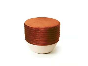 NAZARÉ - Round fabric pouf by Mambo Unlimited Ideas - view 2